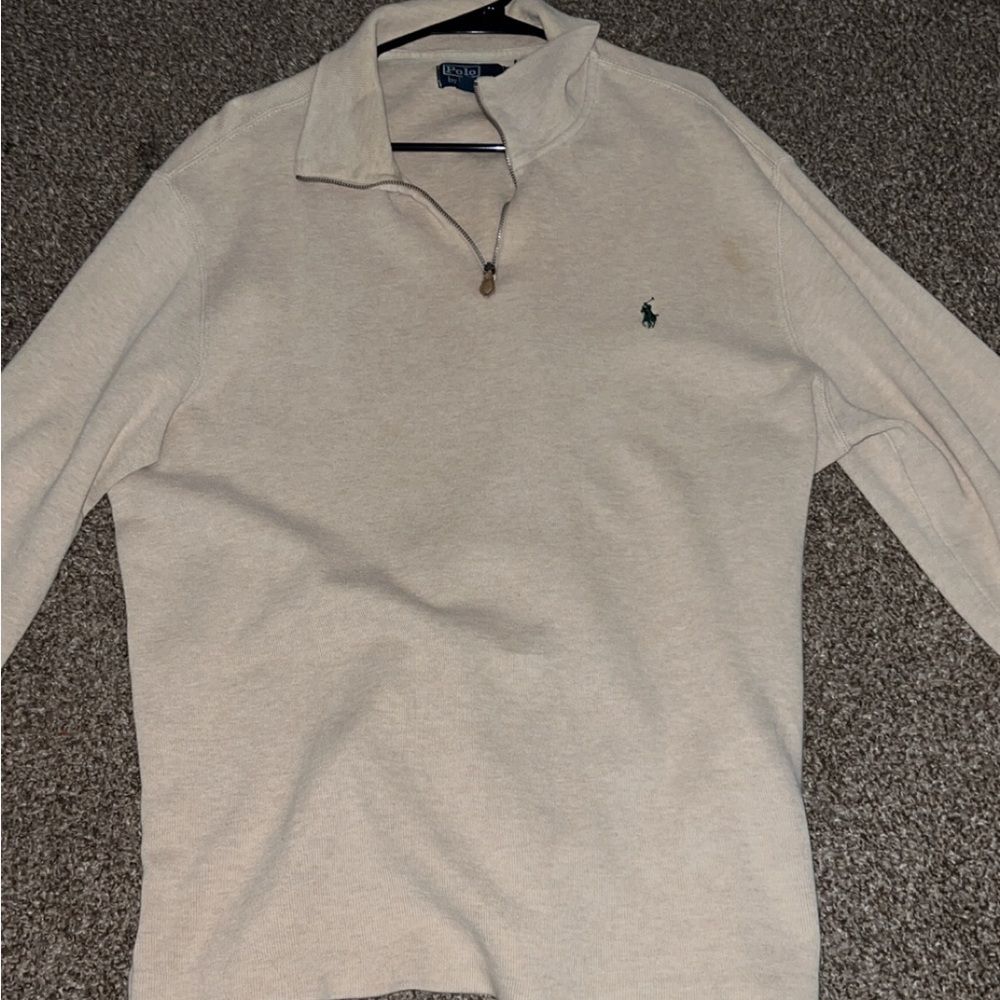 Polo quarter zip up sweater
